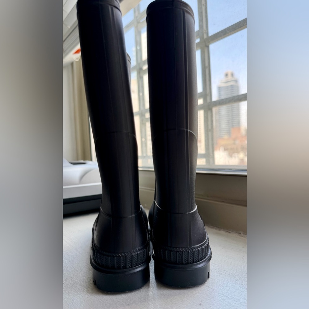 Kamik Black Kids Rain Boots Sz 2 - Picture 3 of 7
